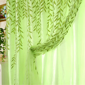 Sunflower Printing Translucent Curtains