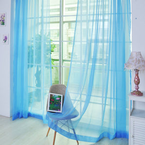 Solid Color Glass Mesh Curtains