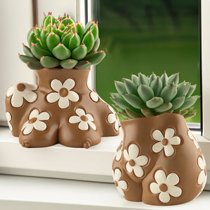 Creative Resin Body Art Flowerpot