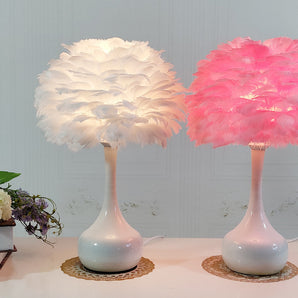 Luxury Feather Table Lamp